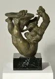 Bernard Reder, Small Trumpet Player, 1957, Bronze and marble