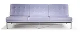 Florence Knoll, Parallel Bar couch, 1954, Blue vinyl