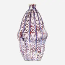 vase by Ernest Chaplet, 1898, oxblood glazed stoneware, sold Sep 2020