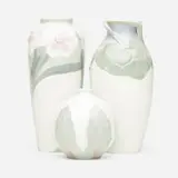 Rörstrand, vases, collection of three, c. 1900, glazed porcelain