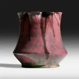 vase by George E. Ohr, 1898-1910, glazed earthenware, sold Sep 2020