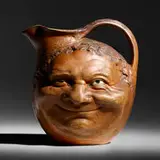 Martin Brothers Pottery, double face jug
