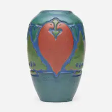California Faience, vase, c. 1920, glazed earthenware