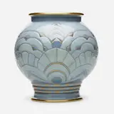 Art Deco vase by Maurice Herbillon for Manufacture Nationale de Sèvres, 1930, glazed porcelain, sold Sep 2020