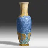 Exceptional floor vase by Manufacture nationale de Sèvres, 1914, crystalline glazed porcelain, gilt bronze, sold Sep 2020