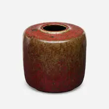vase by Émile Decoeur, c. 1905, oxblood glazed stoneware, sold Sep 2020