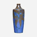 Émile Diffloth, vase, c. 1925, iridescent starburst crystalline glazed earthenware