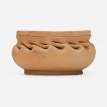 vase by George E. Ohr, 1905, bisque earthenware, sold Sep 2020