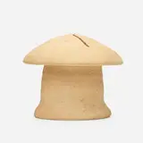 Mushroom novelty bank by George E. Ohr, 1897-1900, bisque earthenware, sold Sep 2020