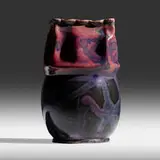 vase by George E. Ohr, 1897-1900, glazed earthenware, sold Sep 2020