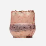 vase by George E. Ohr, 1899, glazed earthenware, sold Sep 2020
