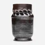 George E. Ohr, vase, 1897-1900, glazed earthenware