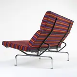 Charles and Ray Eames, Compact sofa, c. 1954, upholstery, chrome-plated and enameled steel