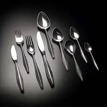 Gio Ponti, Diamond flatware, 1958, sterling silver