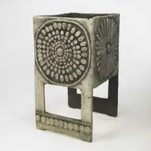 Donald Drumm, planter, c. 1975, cast aluminum