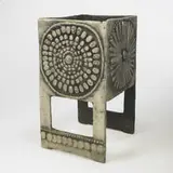 Donald Drumm, planter, c. 1975, cast aluminum
