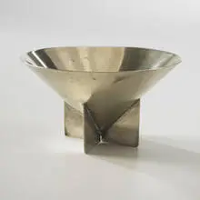 Ilonka Karasz, cup, c. 1928, silver-plate