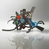 untitled (Fusion) by Claire Falkenstein, c. 1965, patinated copper, glass, sold Mar 2007