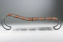 Anton Lorenz, chaise, model #LS22, c. 1930, chrome-plated steel, Eisengarn
