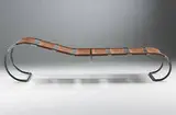Anton Lorenz, chaise, model #LS22, c. 1930, chrome-plated steel, Eisengarn