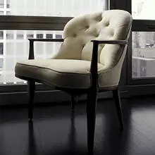 Janus side chair, model #5705 by Edward Wormley, c. 1957, walnut, upholstery, sold Mar 2007