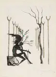 Le Vitrail (Michler/Löpsinger 334) by Salvador Dalí, 1969, Etching with hand-coloring on Japan paper, sold Jun 2022
