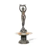 Edwin Whitney-Smith, 'The Baltic Fountain', an important and impressive patinated and polished bronze figural fountain commissioned for the Baltic Shipping Exchange, London, 1907, bronze