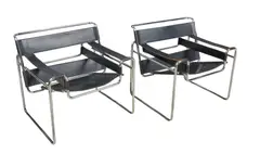 Marcel Breuer, for Knoll, Pair of Wassily Chairs