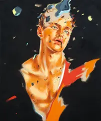 Spreu by Norbert Bisky, 2008, Öl auf Leinwand, sold May 2014