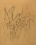 Fernand Léger, Troncs d’arbre, 1931, Bleistift auf Papier