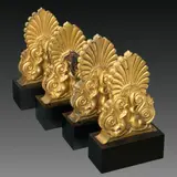Vier Palmetten von einem Brunnen des Gewerbeinstituts in Berlin by Karl Friedrich Schinkel, 1827, Bronzeguß von Johann Dinger, Berlin, originale Ölvergoldung. Modell von Christian Friedrich Tieck (1776 – 1851), Christi, sold Nov 2013