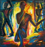 Helmut Middendorf, Kung Fu, 1985, Acryl auf Leinwand
