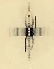 Ella Bergmann-Michel, Ohne Titel, 1926, Tuschfeder und Bleistift auf Papier, auf Karton aufgezogen und fest unter Passepartout montiert
