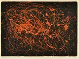 Joan Miró, L'oiseau de feu, 1963, Color etching and aquatint on paper