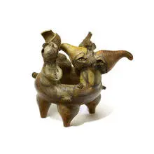 Dora De Larios, Glazed ceramic figure, Executed c. 1957-63