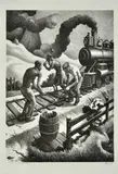 Ten Pound Hammer by Thomas Hart Benton, 1967, Lithograph, sold May 2010