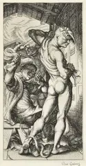 Paul Cadmus, Horseplay, 1935, Etching