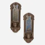 Fulper Pottery, Rare wall sconces model 2003, set of two