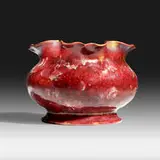 vase by George E. Ohr, 1897-1900, glazed earthenware, sold Sep 2020