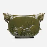 Chelsea Keramic Art Works, vase (after Walter Griffin), c. 1881, glazed earthenware