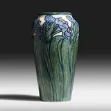 Early vase by Harriet Joor for Newcomb College Pottery, 1903, glazed earthenware, sold Sep 2020