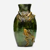 T.J. Wheatley & Co., vase, 1880, glazed earthenware