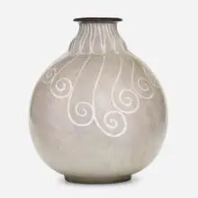 Georges Serré, vase, c. 1925, glazed stoneware