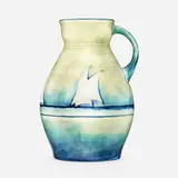 Moorcroft Pottery, Rare Yacht pitcher