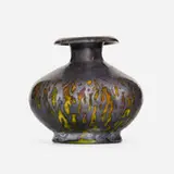 vase by George E. Ohr, 1898-1910, glazed earthenware, sold Sep 2020