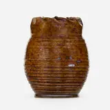 vase by George E. Ohr, 1897-1900, glazed earthenware, sold Sep 2020