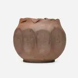 vase by George E. Ohr, 1895-96, glazed earthenware, sold Sep 2020