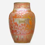 Richard Joyce for Pilkington, Royal Lancastrian vase with bulls, c. 1915, glazed porcelain