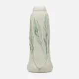Early vase with leaves by Artus Van Briggle for Van Briggle Pottery, c. 1903, glazed earthenware, sold Sep 2020