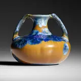 Adelaide Robineau, Rare vase, c. 1915, cobalt crystalline glazed porcelain